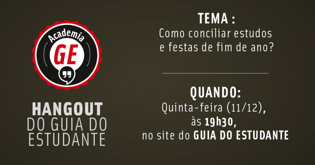 Academia GE: Como conciliar estudos e festas de fim de ano?