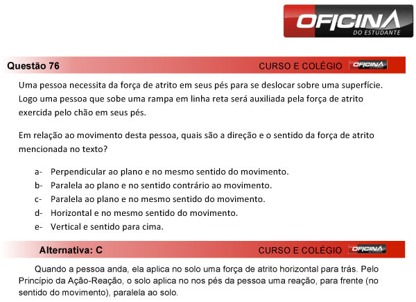 Enem 2013 – Correção da questão 76 – Ciências da Natureza