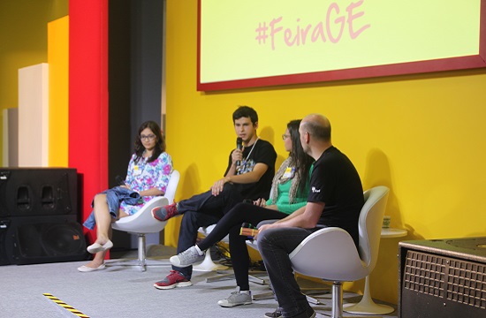 Bate-papo com os campeões do vestibular, Ana Luiza Smith, Karina Caciola e Marcos Silva de Luca