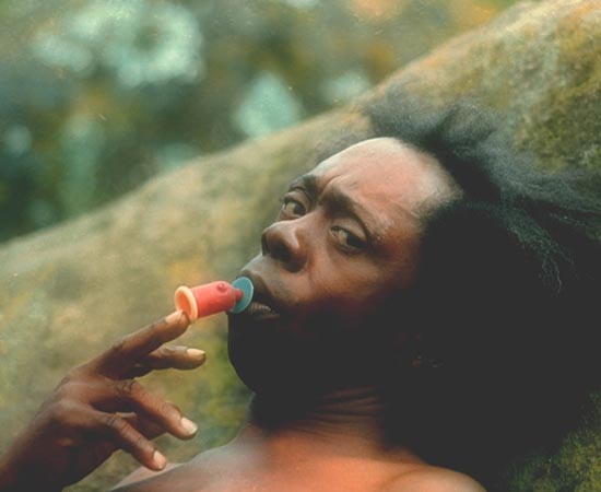 Macunaíma (1969), dirigido por Joaquim Pedro de Andrade, é baseado no livro homônimo de Mário de Andrade. Macunaíma é um herói preguiçoso, safado e sem nenhum caráter. Ele nasceu na selva e de preto, virou branco. Depois de adulto, deixa o sertão em companhia dos irmãos. Macunaíma vive várias aventuras na cidade, conhecendo e amando guerrilheiras e prostitutas, enfrentando vilões milionários, policiais, personagens de todos os tipos. Macunaíma (1969), dirigido por Joaquim Pedro de Andrade, é baseado no livro homônimo de Mário de Andrade. Macunaíma é um herói preguiçoso, safado e sem nenhum caráter. Ele nasceu na selva e de preto, virou branco. Depois de adulto, deixa o sertão em companhia dos irmãos. Macunaíma vive várias aventuras na cidade, conhecendo e amando guerrilheiras e prostitutas, enfrentando vilões milionários, policiais, personagens de todos os tipos.