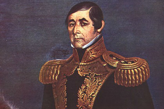 Já o Uruguai, após alguns governos provisórios, teve seu primeiro presidente eleito em 1830: Fructuoso Rivera (foto). No entanto, o país passou por mais de dez anos de conflitos políticos devido à rivalidade entre Rivera e Juan Antonio Lavalleja - episódio chamado de Guerra Grande ou Guerra Civil do Uruguai. (Imagem: Wikimedia Commons) Já o Uruguai, após alguns governos provisórios, teve seu primeiro presidente eleito em 1830: Fructuoso Rivera (foto). No entanto, o país passou por mais de dez anos de conflitos políticos devido à rivalidade entre Rivera e Juan Antonio Lavalleja - episódio chamado de Guerra Grande ou Guerra Civil do Uruguai. (Imagem: Wikimedia Commons)