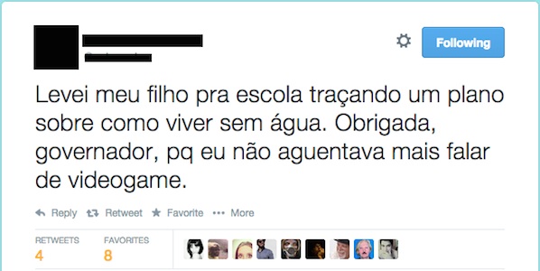 É a utilização de uma palavra ou ideia com sentido contrário ao original, geralmente com objetivos críticos ou humorísticos. Por exemplo, quando se dá a entender que a falta de água pode ser, na verdade, uma coisa boa.