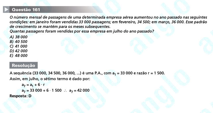 Enem 2011: Questão 161 – Matemática (prova amarela)