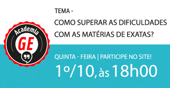 Guia do Estudante realiza hangout do Academia GE sobre como superar dificuldades com as matérias de exatas