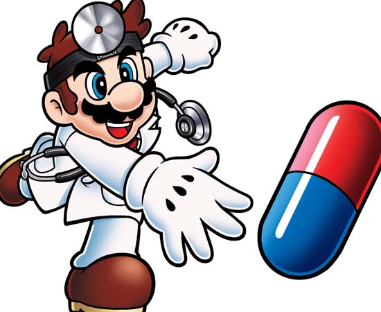 Dr. Mario do jogo homônimo lançado pela Nintendo. Dr. Mario do jogo homônimo lançado pela Nintendo.