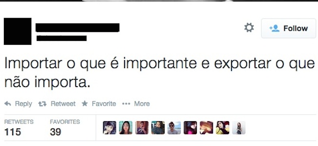 É a utilização de palavras com sons semelhantes, porém com significados diferentes.