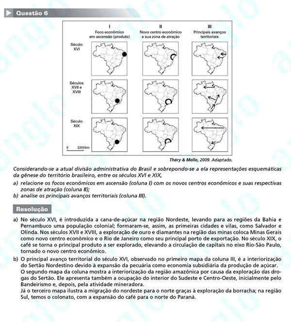 Fuvest 2012: Questão 6 (segunda fase) – conhecimentos gerais