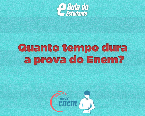 No primeiro dia de provas, são 4 horas e 30 minutos. Já no segundo dia do exame, são 5 horas e 30 minutos.