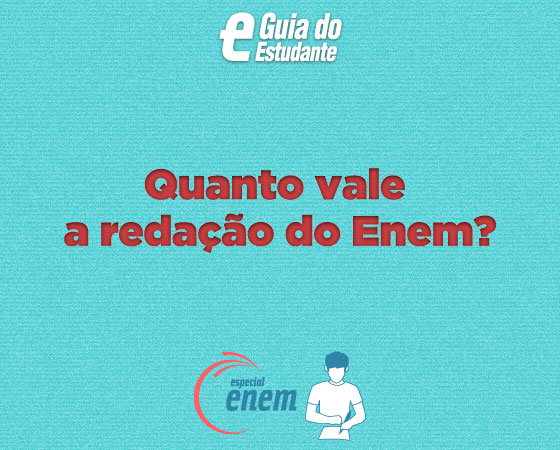 A redação do Enem vale até 1000 pontos. A prova é avaliada por dois corretores. A nota final é a média entre as duas notas atribuídas por eles.