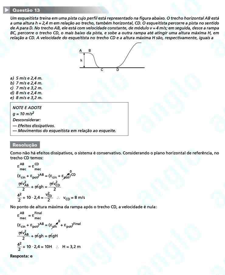 FUVEST 2011 – Primeira Fase – Questão 13