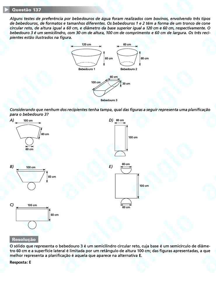 Enem 2010: Questão 137 – Matemática (prova amarela)
