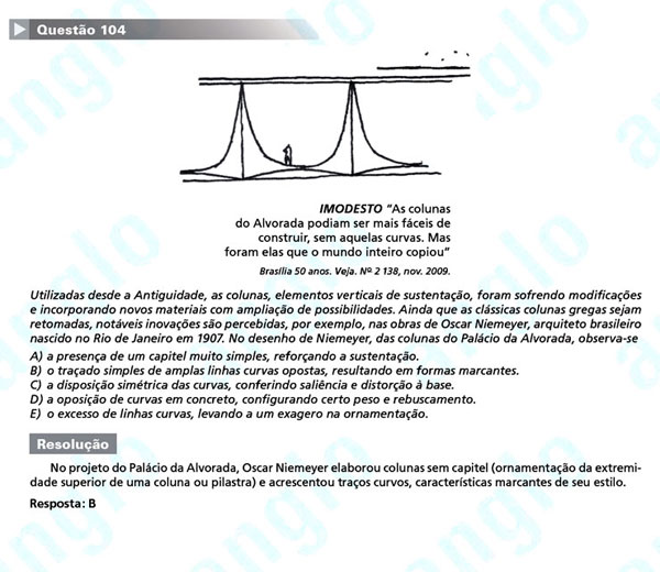 Enem 2011: Questão 104 – Linguagens e Códigos (prova amarela)