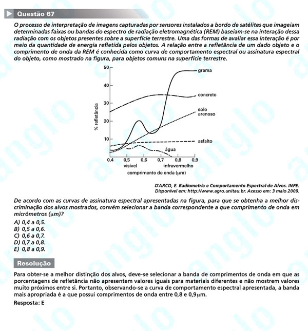 Enem 2011: Questão 67 – Ciências da Natureza (prova azul)