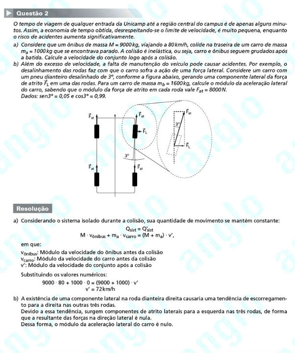 Unicamp 2012: Questão 2 (segunda fase) – Ciências da Natureza