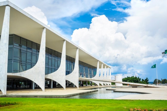 Planalto Palace in Brasilia, Capital of Brazil