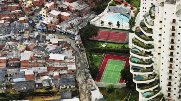 Desigualdade social é presente em diversos lugares do mundo, e no Brasil não é diferente.
