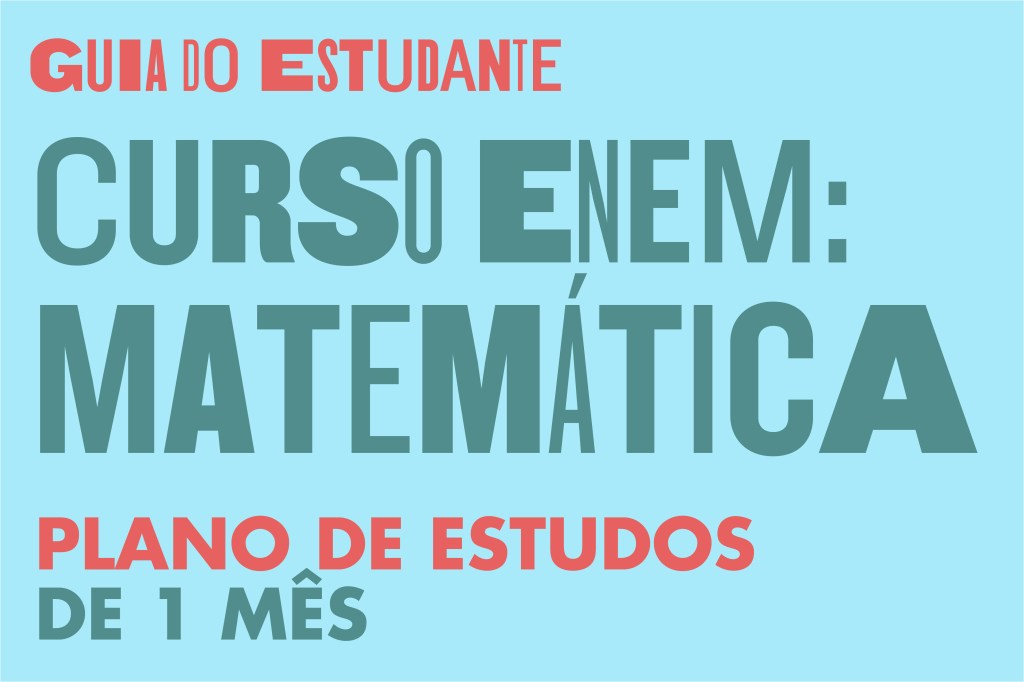 Plano de estudos de Matemática – 1 mês