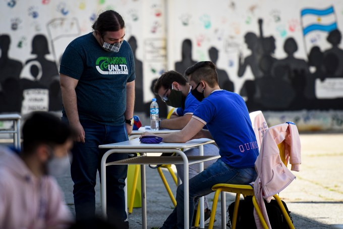 Schools Start To Partially Reopen In Buenos Aires Amid Coronavirus Pandemic