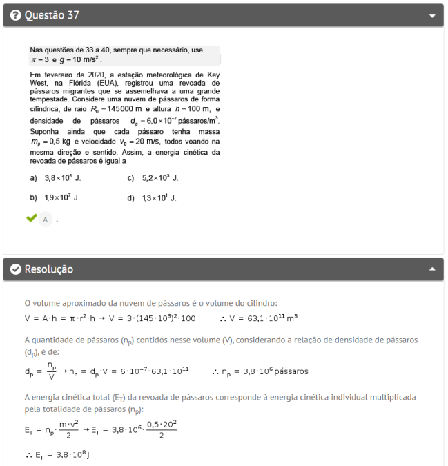 Questão de física