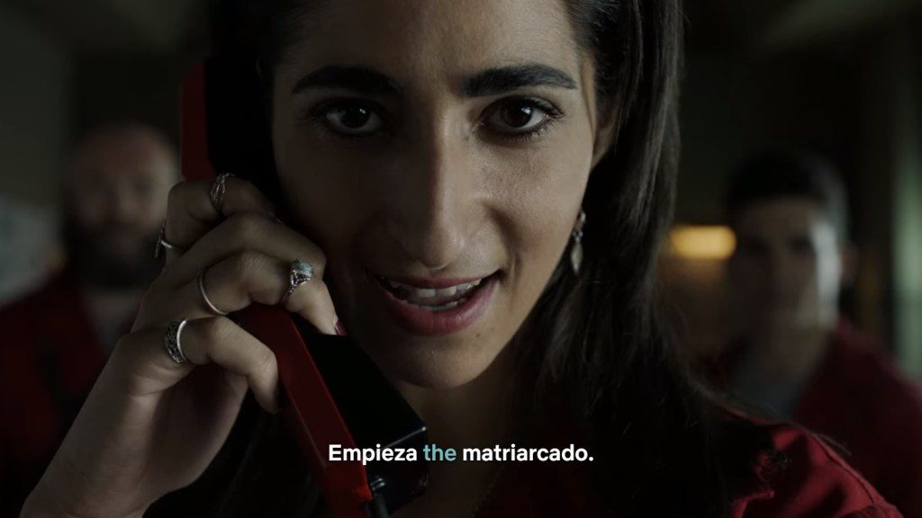 Extensão Language Learning with Netflix utilizada na série La Casa de Papel