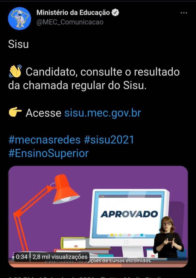 WhatsApp Image 2021-04-15 at 19.06.58 Divulgação do resultado é mais uma confusão do Sisu 2021