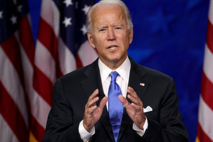 Joe Biden Accepts Party’s Nomination For President In Delaware During Virtual DNC