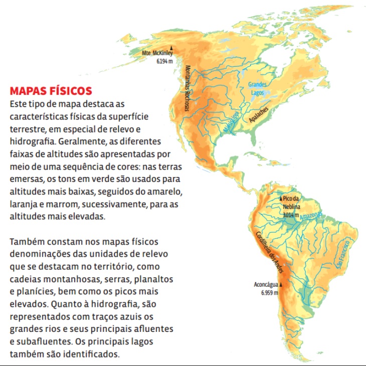 Mapas físicos Mapas físicos