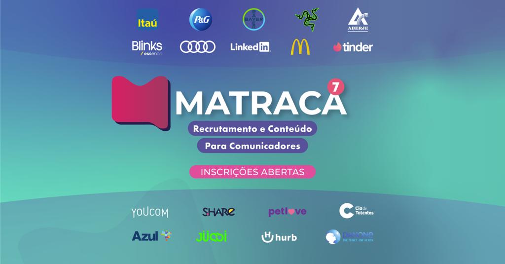 Banner de divulgação do evento Matraca Sete