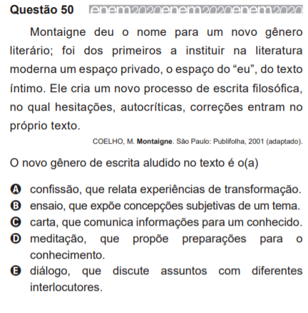 enem 2020 - prova amarela - 50