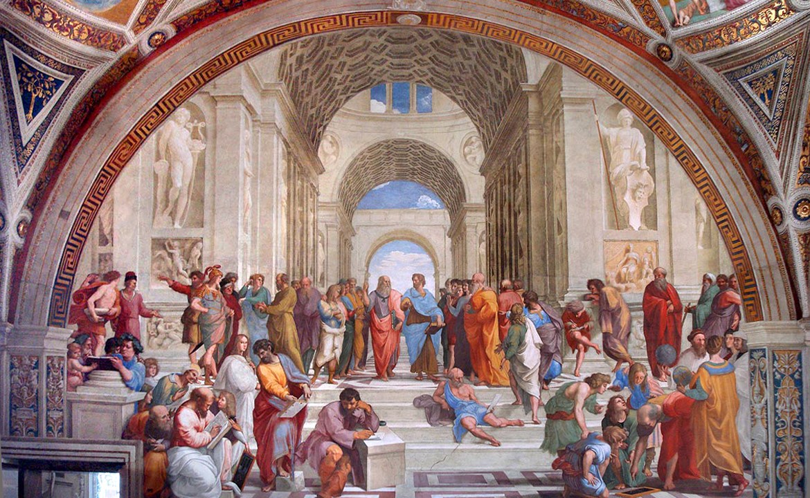quadro a escola de atenas