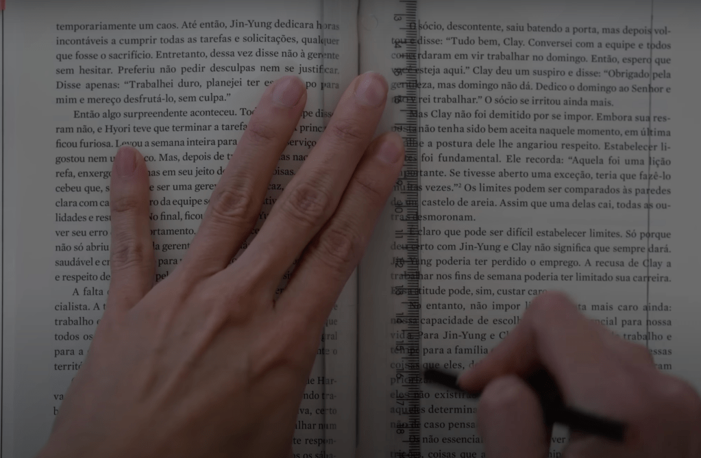 dica de leitura dinamica, criando a linha
