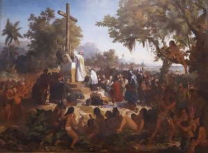 A obra do artista Victor Meirelles foi exposta pela primeira vez em 1861.
