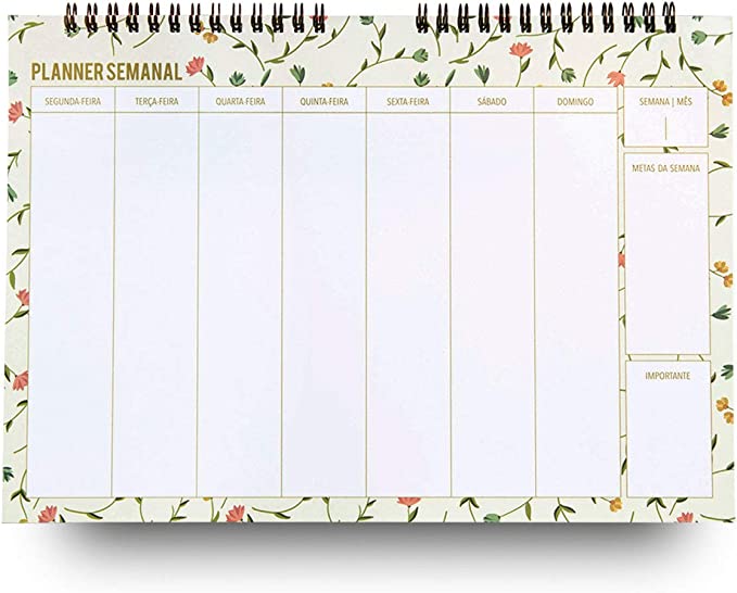 612dHz57HWL._AC_SX679_ Planner de mesa com desenhos de flores
