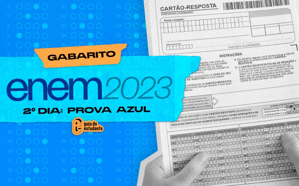 Gabarito Enem 2023 prova azul: segundo dia