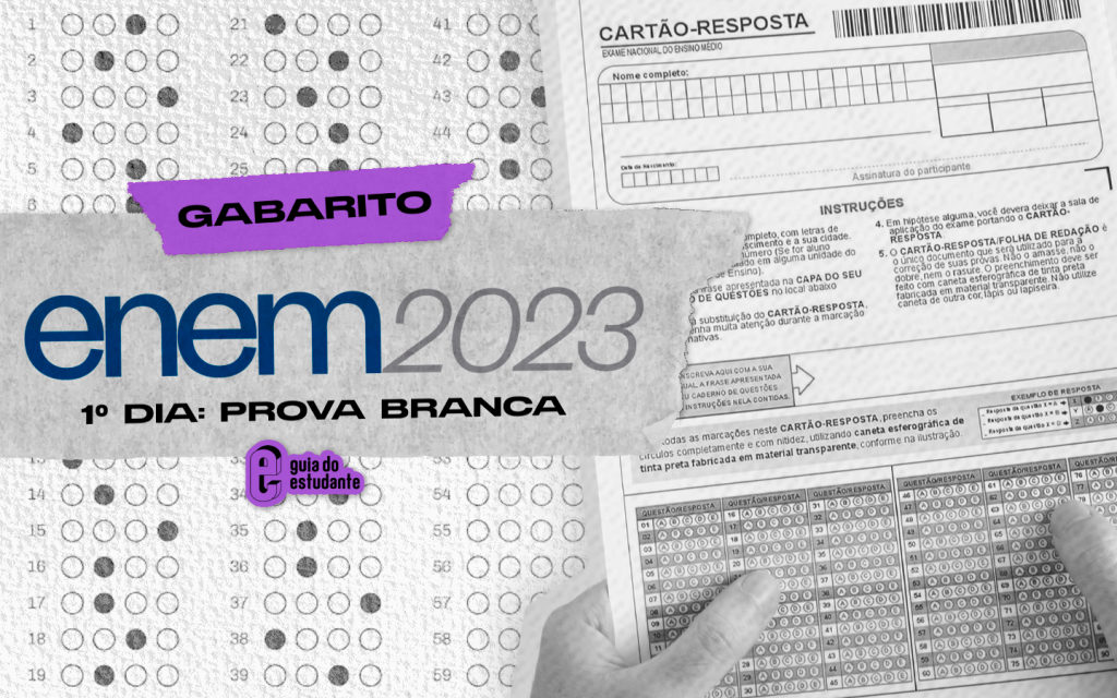 Gabarito Enem 2023 branco 1º dia