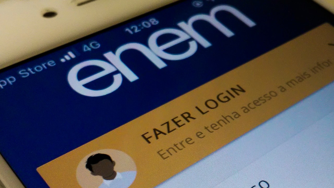 enem no celular pagina de login resultados enem