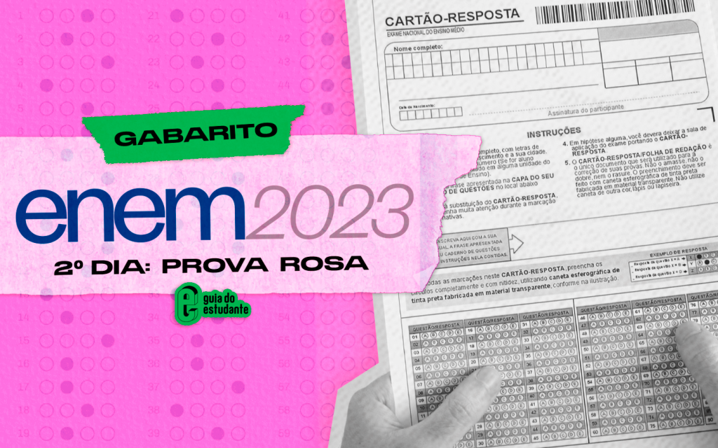 Gabarito Enem 2023 prova rosa: segundo dia