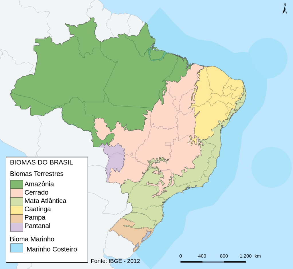 biomas-brasileiros Mapa dos biomas brasileiros