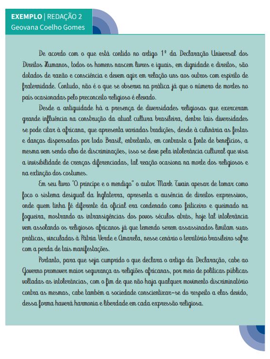 encceja ef 2 exemplo de redação do encceja ensino fundamental