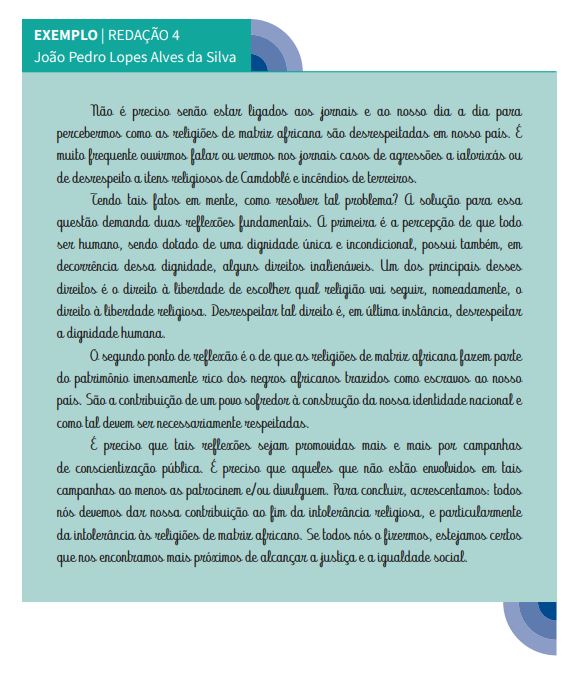 encceja ef 4 exemplo de redação do encceja ensino fundamental