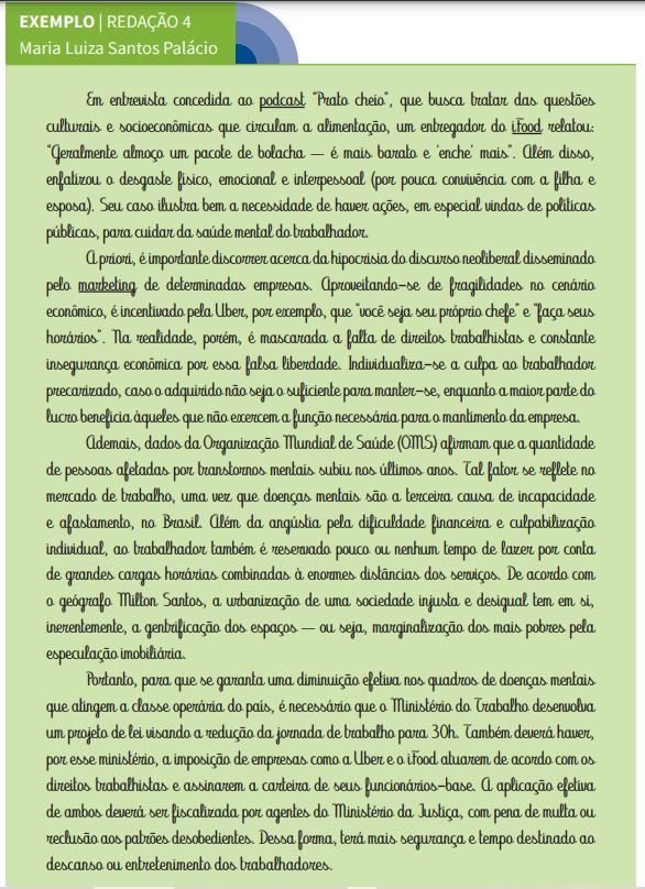 encceja em 4 exemplo de redação do encceja ensino médio