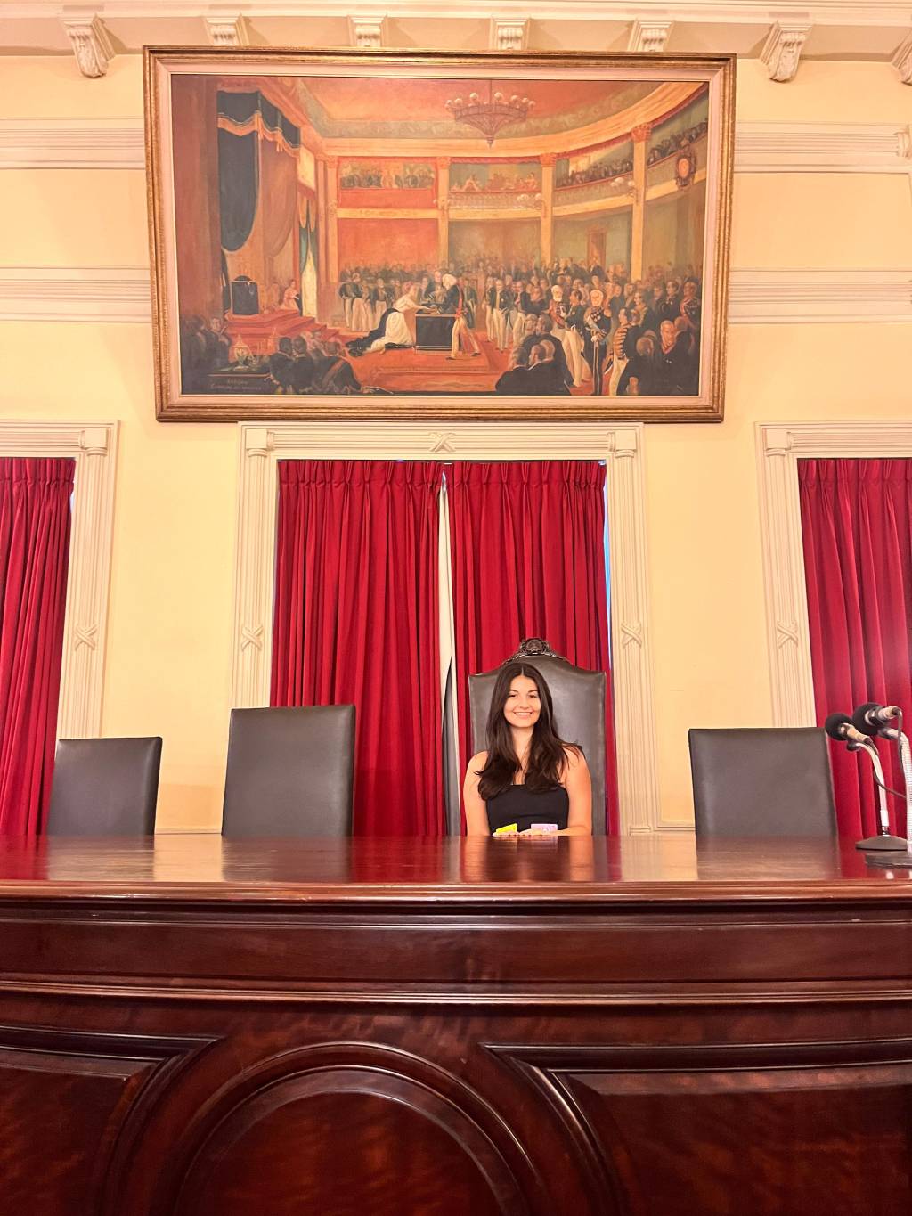 ana luiza na UFRJ Ana Luiza na Faculdade de Direito da UFRJ