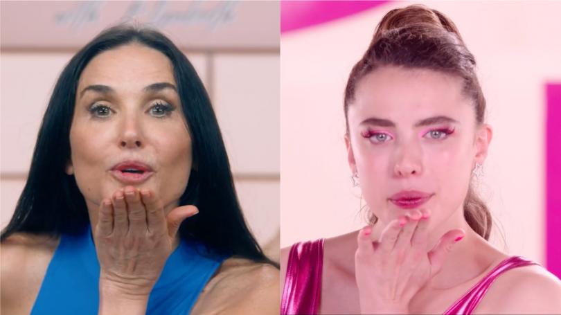 the-substance As atrizes Demi Moore e Margaret Qualley em cena de