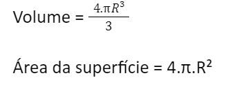 formula esfera formula volume esfera