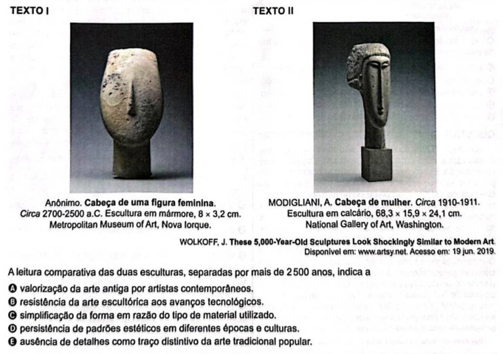 Linguagens-36 Questão 36 da prova de Linguagens do Enem 2024 - caderno azul.