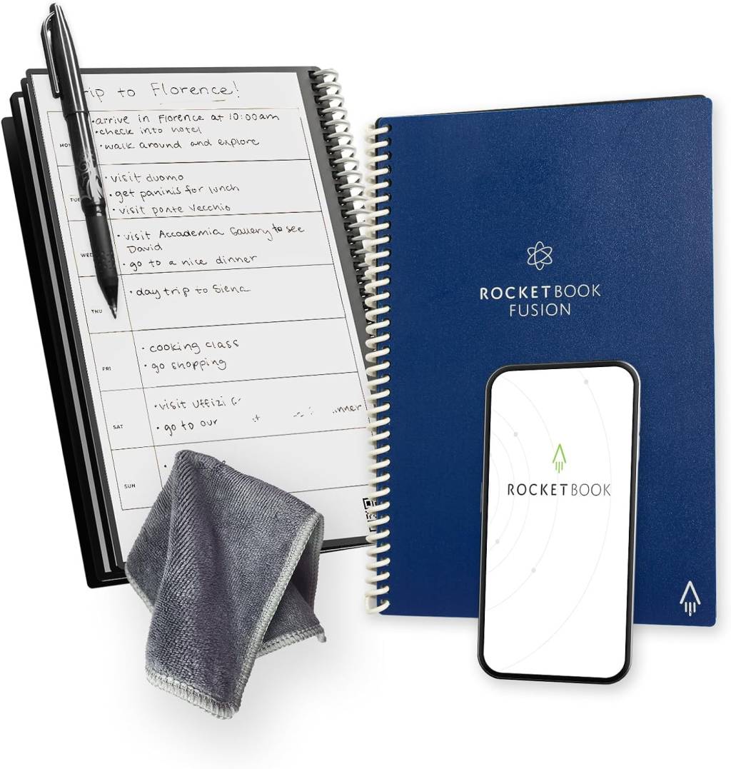 Rocketbook Caderno reutilizável Fusion Smart
