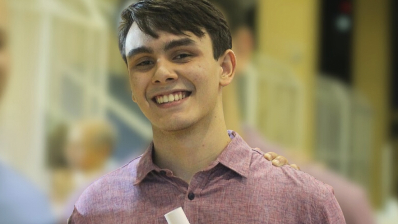 O jovem Ricardo Alexandre Santos Costa.